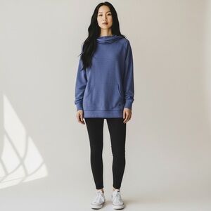 Nova - Lightweight Blue Denim look Hoodie - Size xl